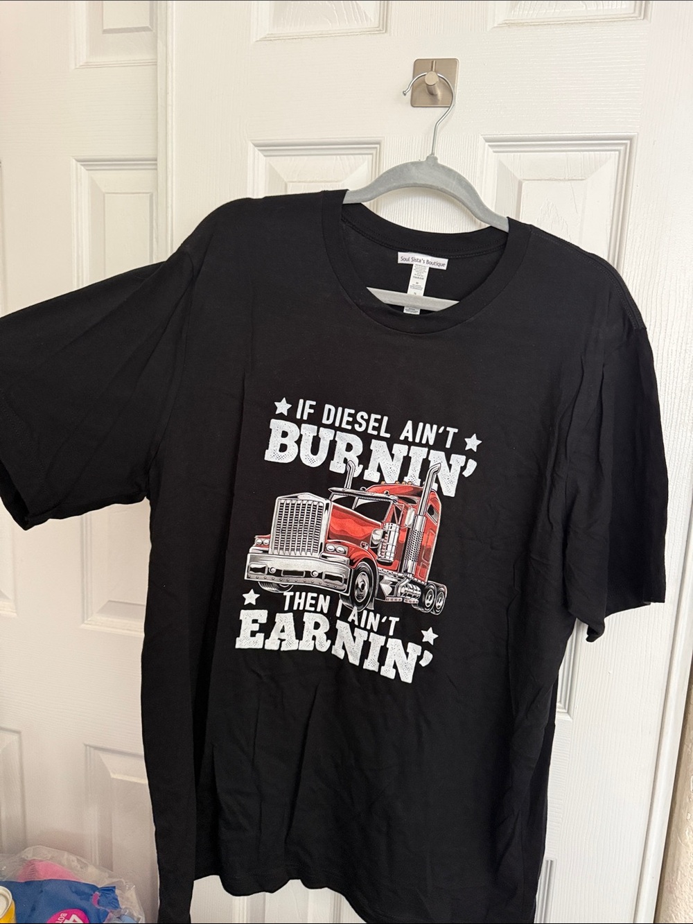 Men’s trucker Crewneck T-Shirt - Picture 5 of 6